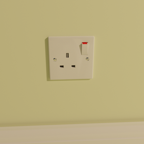 UK 13A Mains Power Socket - Single Switched preview image
